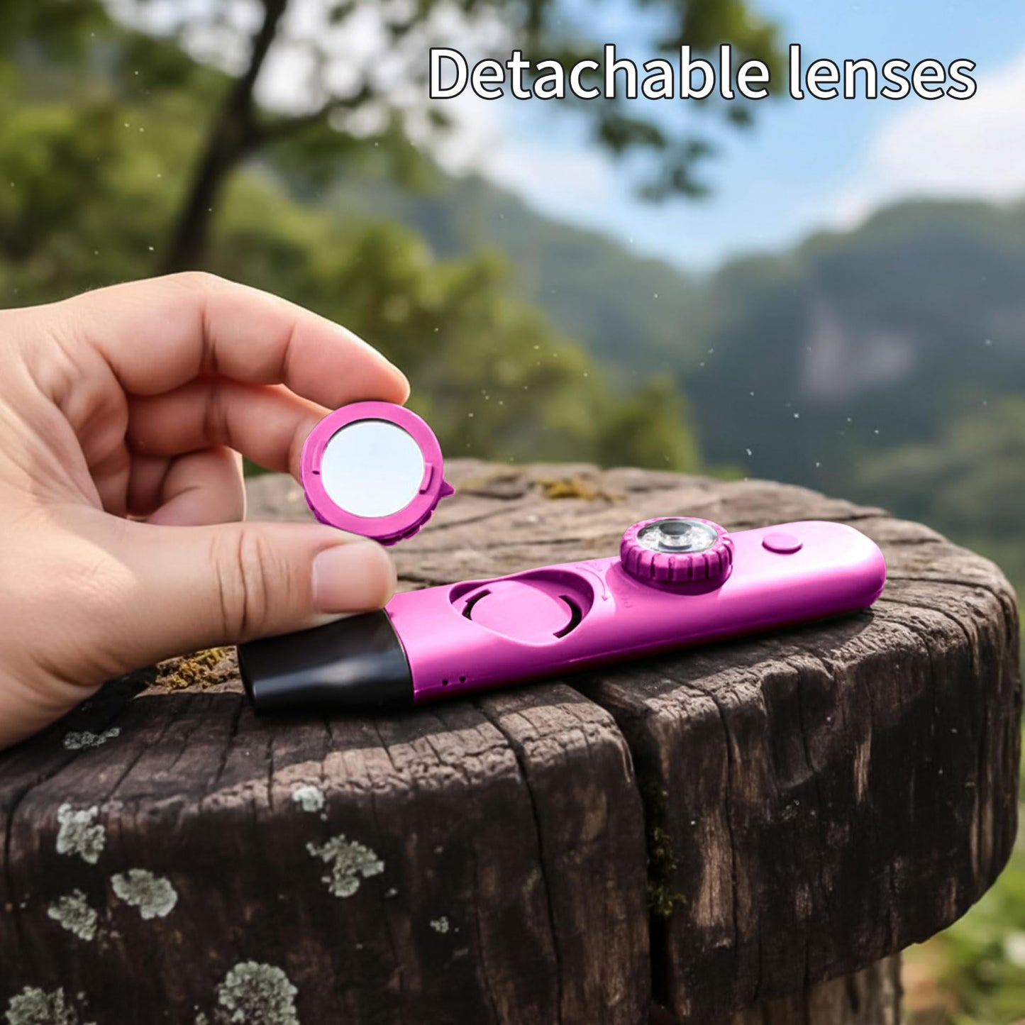 Multifunctional Survival Emergency Whistle for Kids with Compass Hiking Survival, Thermometer & Neck Lanyard | Emergency Safety Gear for Hiking, Camping, Kayaking, Boating, Climbing（Rose Purple）