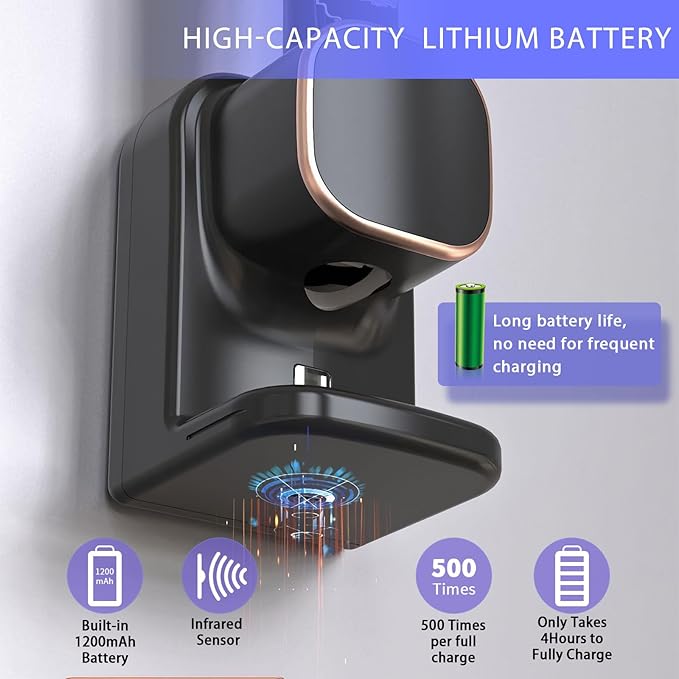 Toothpaste Squeezer,Toothpaste Dispenser Wall Mounted,Automatic Toothpaste Squeezer for Kids and Adult,Quantitative Toothpaste Dispenser Bathroom Accessories (Black)