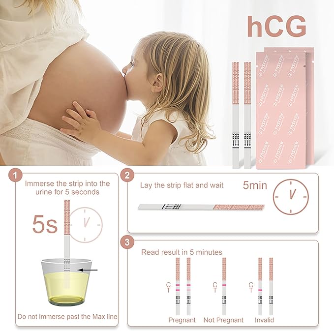 Ovulation Test Strips 50 Pack + Pregnancy Test Strips 20 Pack, LH & hCG Fertility Kit for Women, Early Detection Ovulation Predictor & Pregnancy Tests, 70 Home Strips Total (50+20)