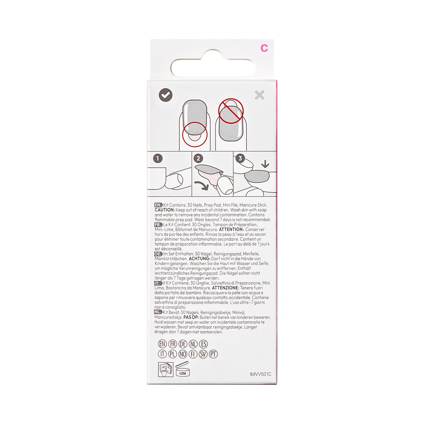 KISS imPRESS Valentine’s Day Press On Nails, ‘Full Heart’, Red, Short Squoval, No Glue Needed, Up to 10-Day Superior Hold, Includes 30 Fake Nails, Prep Pad, Mini Nail File & Manicure Stick