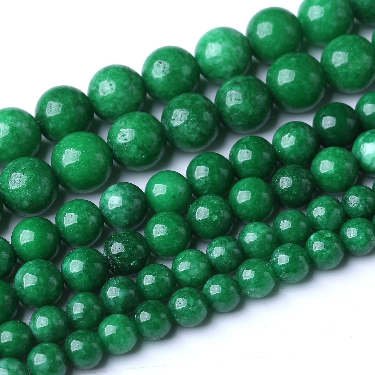90PCS 4MM Dry Green Jasper Stone Beads Natural Gemstone Bead Crystal Healing Energy Jewelry Making DIY 15 inches