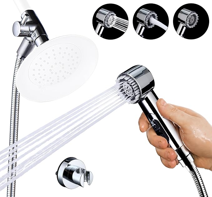 V-Frankness High Pressure 3 Mode Dog Shower Attachment with ON/OFF Switch
