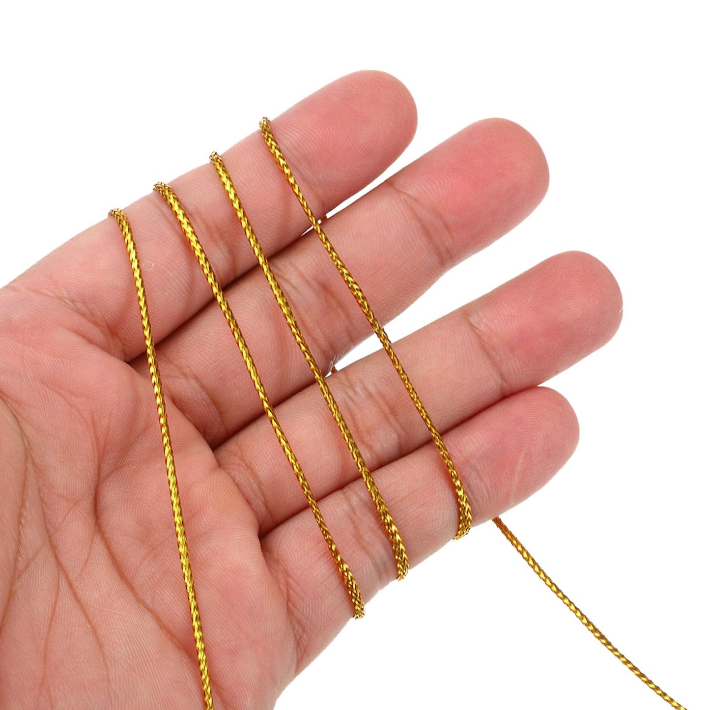 PATIKIL 110 Yards Decorative Metallic Bakers Twine, 1 Rolls Wrapping Twine String Rope DIY Tie Gift Packing Materials for Christmas Crafts Wedding Present,Gold & Silver