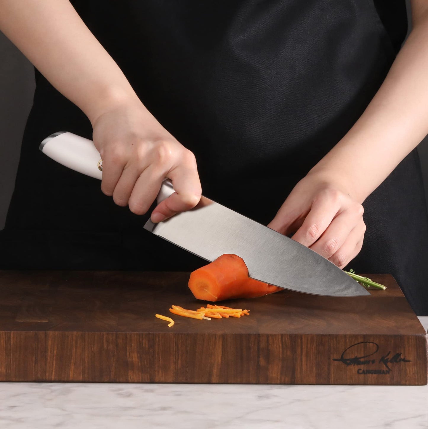 Cangshan L1 Series 3-Piece Starter Knife Set, Forged German Steel, White, 1026924