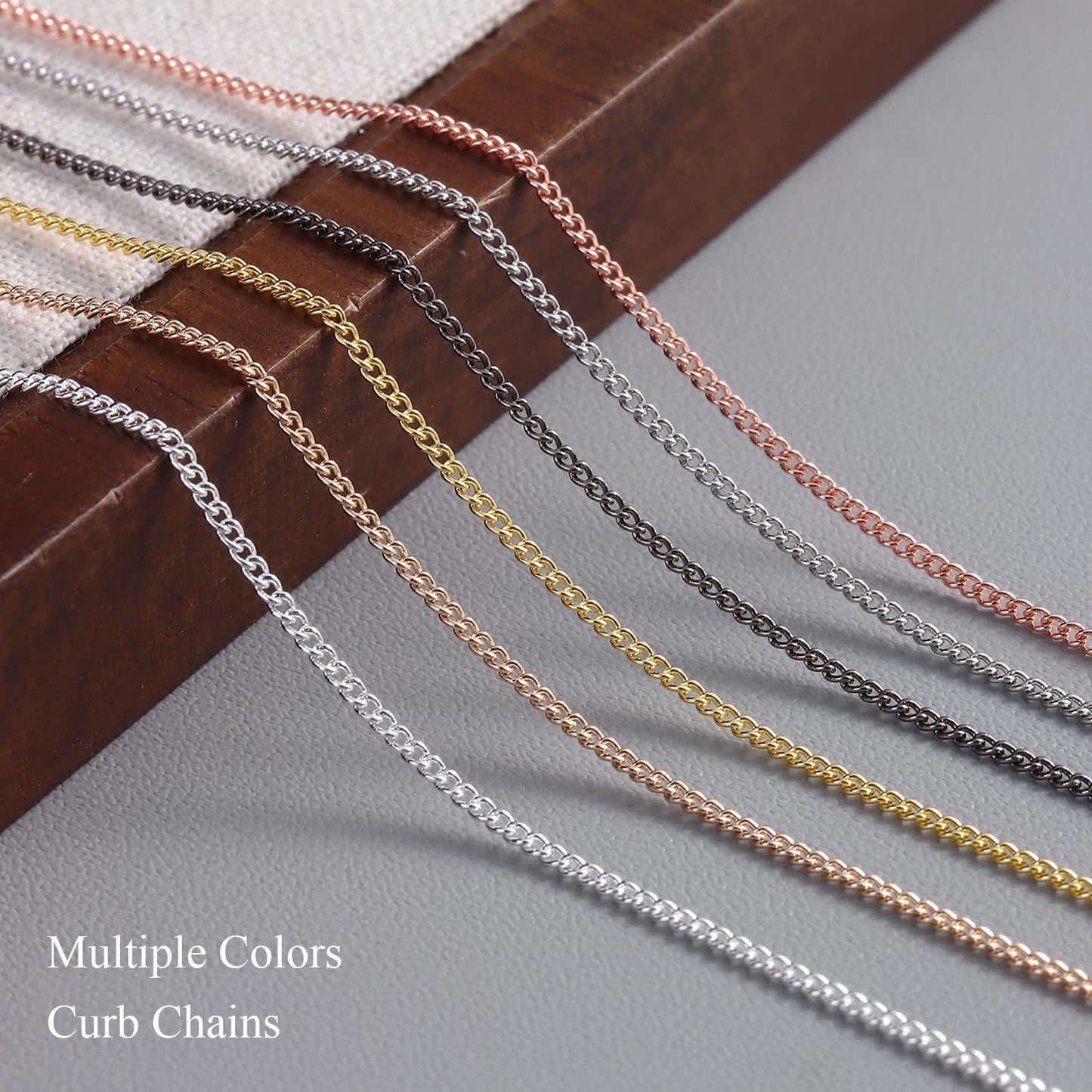 Furtherpretty 3D Chain Nail Charms Set, 12 Strips Rose Gold Silver Metal Bead Chains for Nails, Y2K Gothic Punk Dangle Nail Charms Piercing Decorations Accessories for DIY Home Manicure Supplies