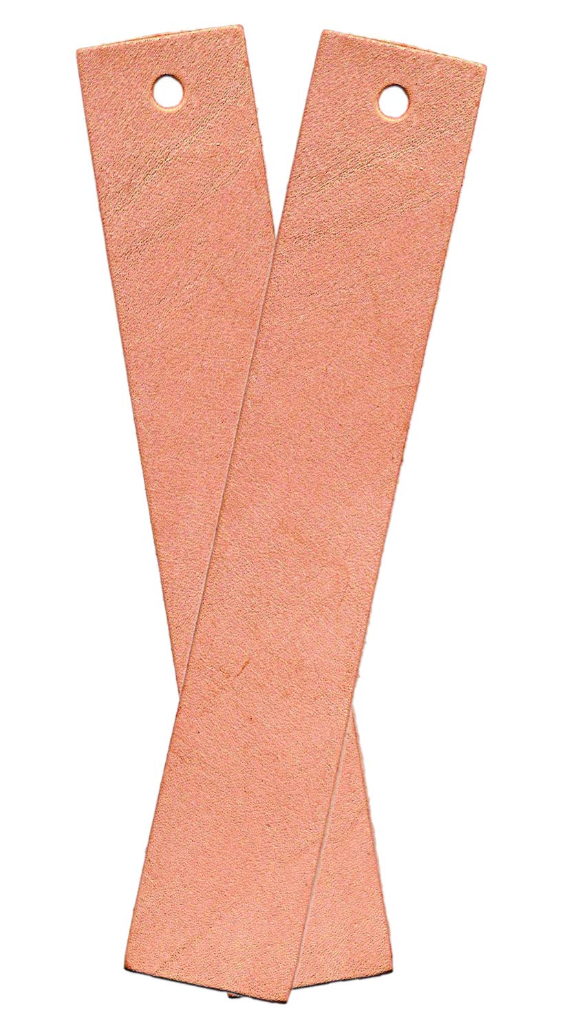 Realeather C0138-08 Bookmarks for Leathercrafting, 7" x 1.25", Natural, 8-Pack