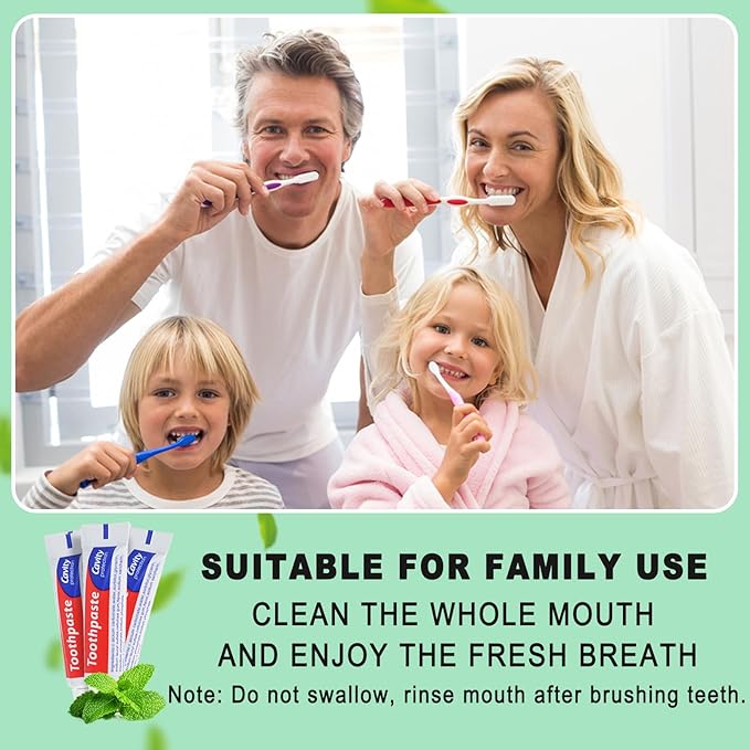 30 Tubes Bulk Travel Size Toothpaste,0.176 oz Extra Small Toothpaste Travel Size Bulk Mint Mini Disposable Toothpaste for Hotel,Guests,Homeless,Charity(Too Small, Only Good for Single Use)