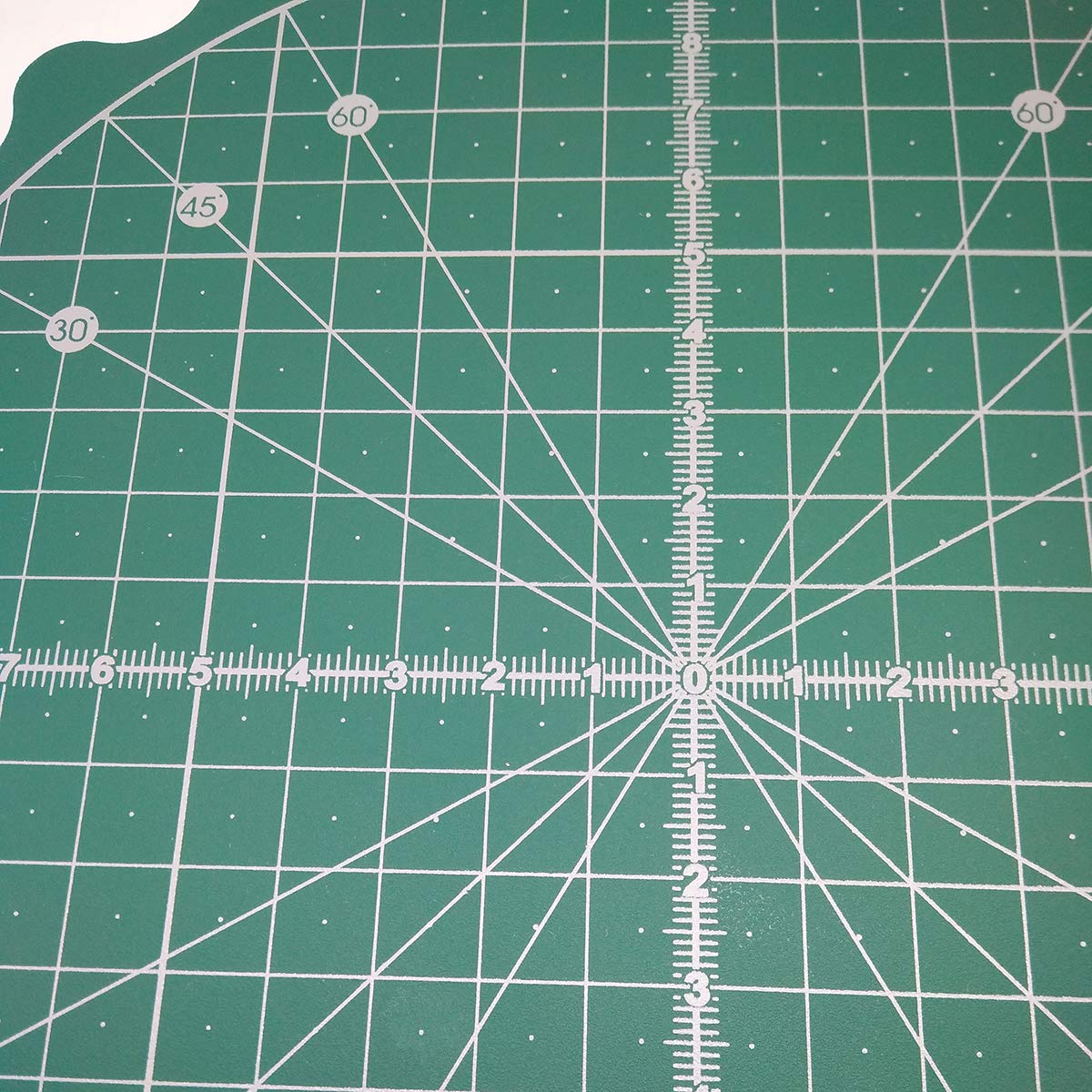 HONEYSEW Circle Rotary Cutting Mat Diameter 20cm(8") Self Healing for Any Table Protection Board Quilt Fabric Doing Crafts Sewing Quilting Projects Rotating Cutter Pad (Green Color)