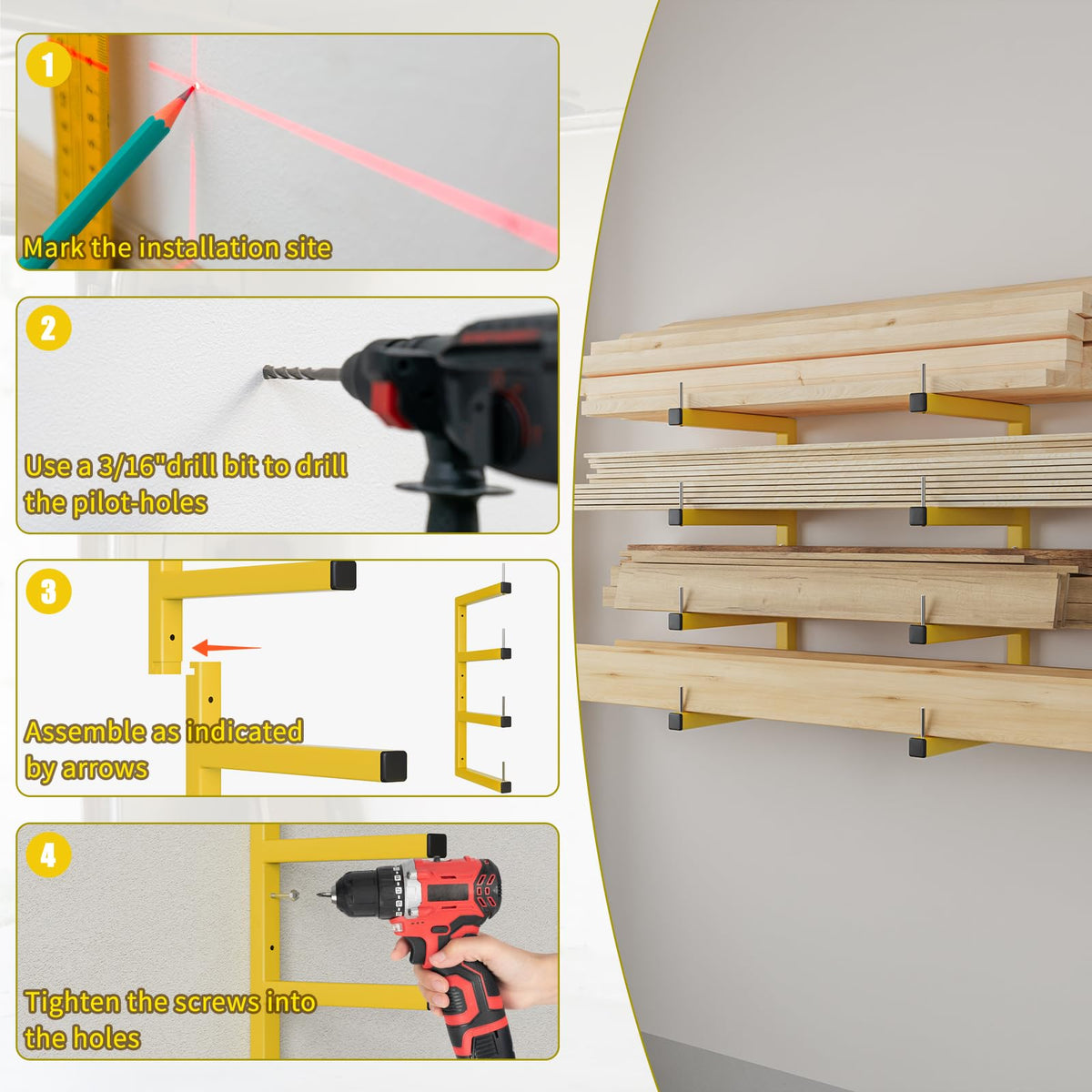 2 Pack Lumber Storage Rack (2 Count)