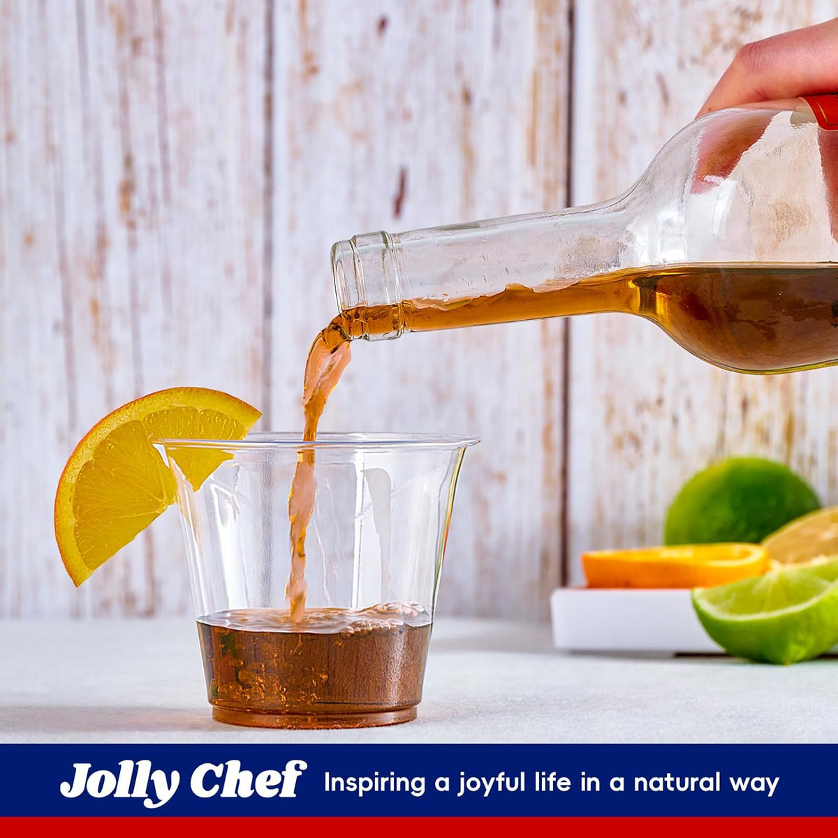 JOLLY CHEF 9 oz Clear Plastic Cups, 600 Pack Clear Disposable Cups Tumblers Perfect for Wedding, Thanksgiving, Birthday, Halloween, Christmas Party
