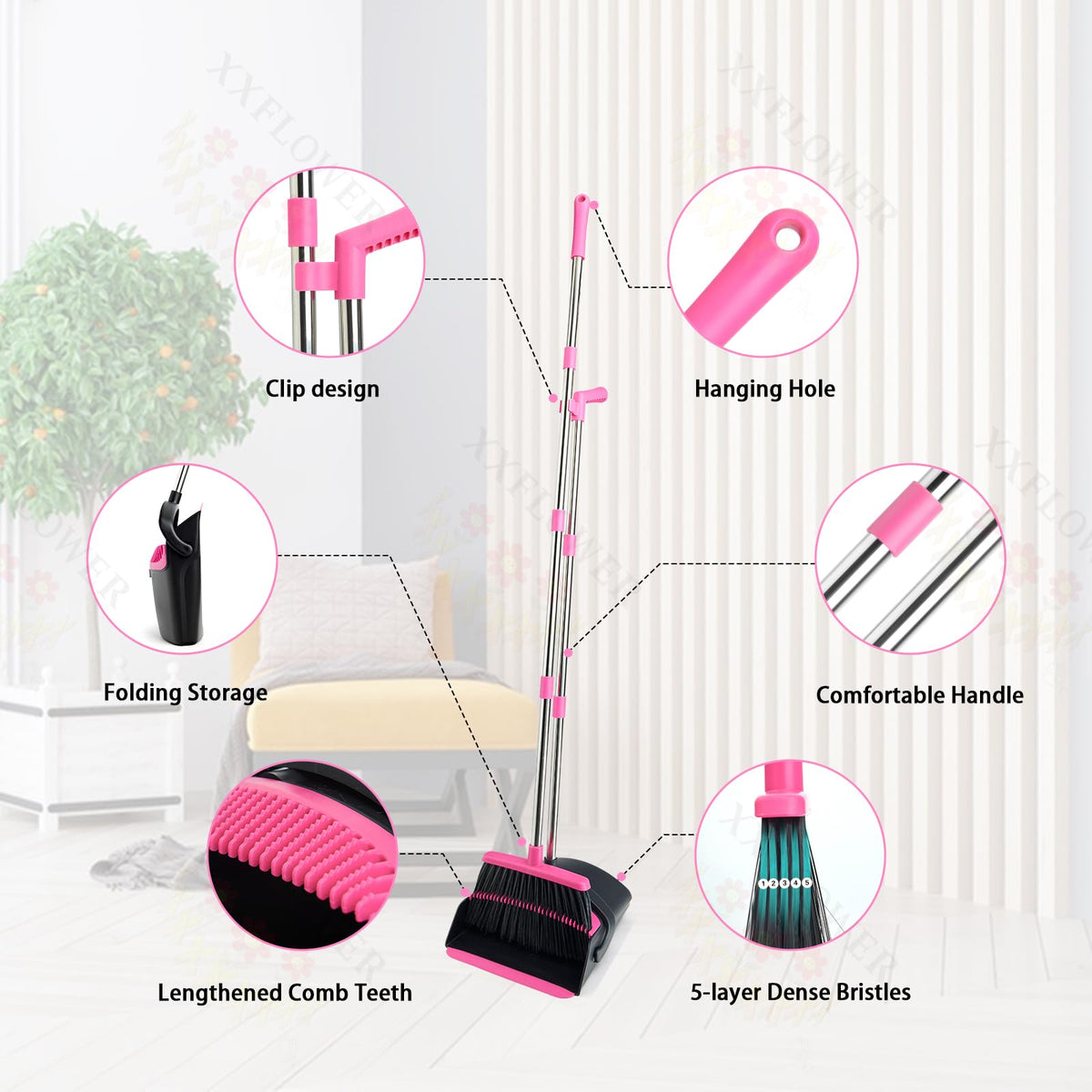 Broom and Dustpan Set