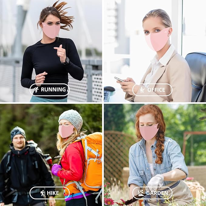 Breathable Washable Reusable Sun Face Mask For Women Men,sunscreen UV Face Shield For Hiking Riding Exercise