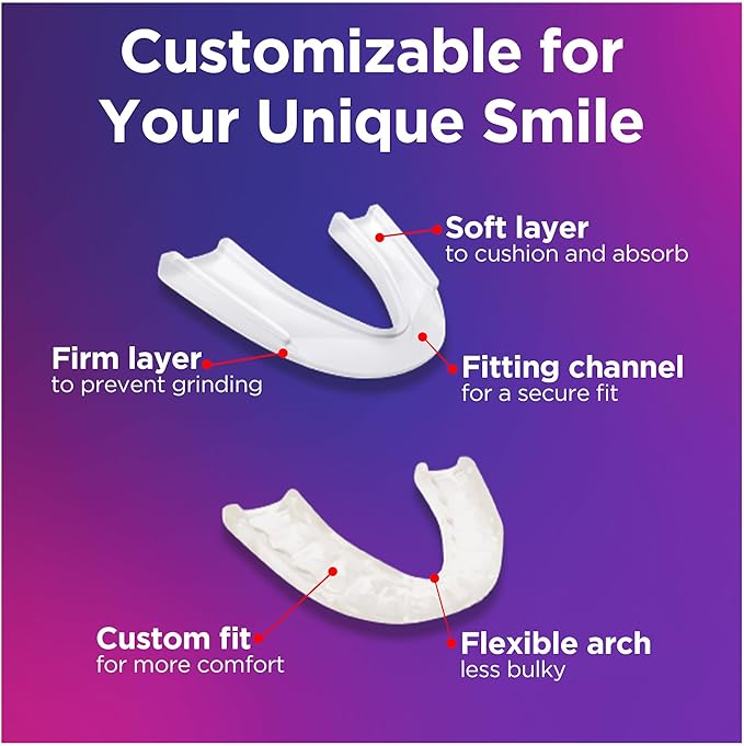 The Doctor’s NightGuard Mouth Guard for Grinding Teeth at Night, Includes Storage Case, Pack of 1