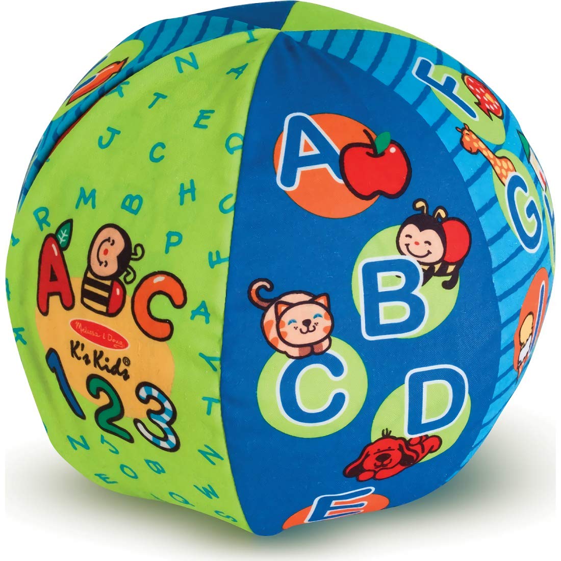 Melissa & Doug﻿ 2-in-1 Talking Ball: K's K i d s Series Learning Toy Bundle with 1 Theme Compatible M&D Scratch Fun Mini-Pad (09181)