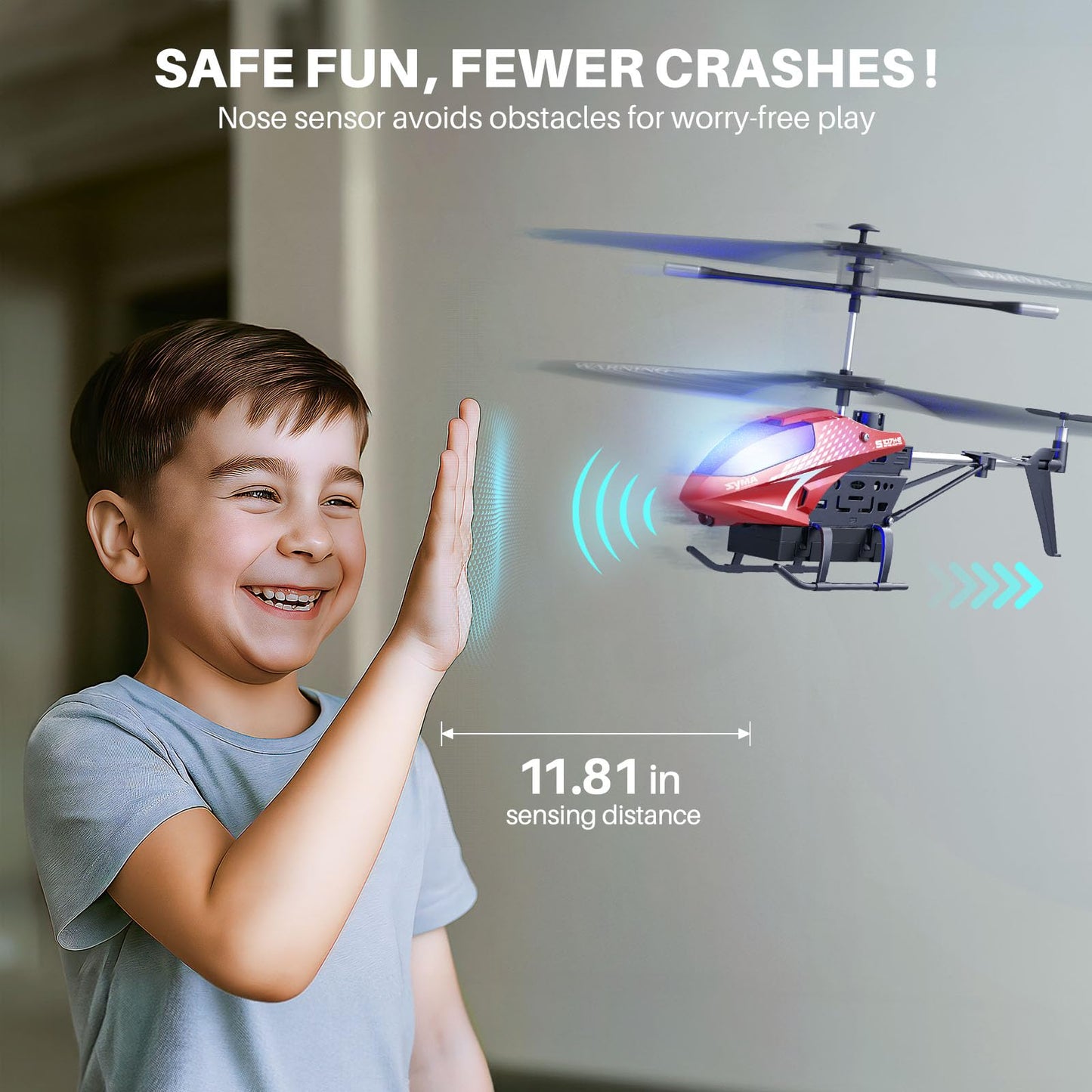 SYMA RC Helicopter, Remote Control Helicopter with 40 Mins Flight Time(2 Batteries), Auto Obstacle Avoidance, 7 LED Lights and Altitude Hold, Gifts Toys for Kids 8-12