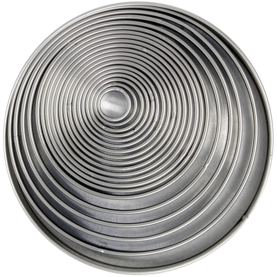 PME Round Stainless Steel Cutters - Set of 19