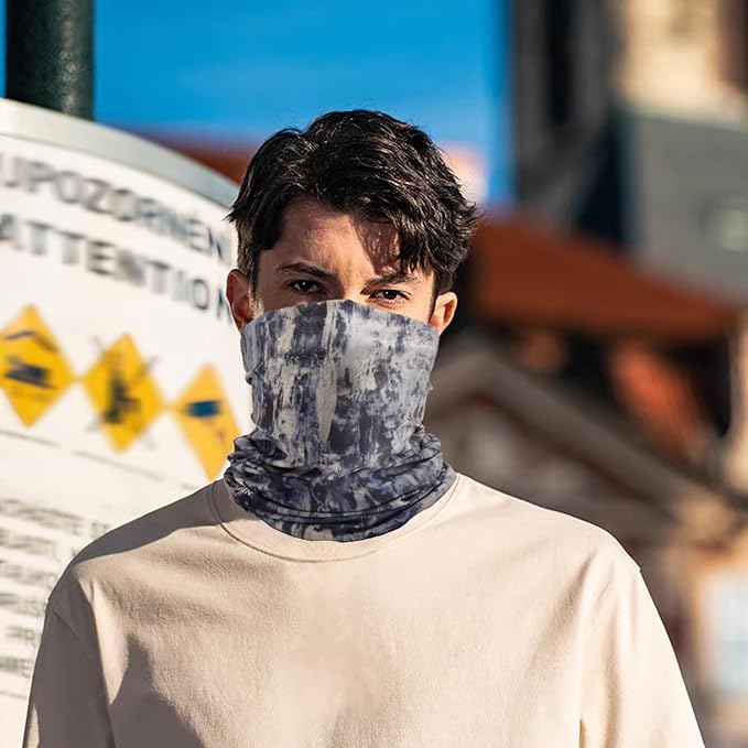 Neck Gaiter Fishing Face Gator Sun Protection & Wind-proof For Fishing Hiking Cycling Camping Yard Work Bandana Mask