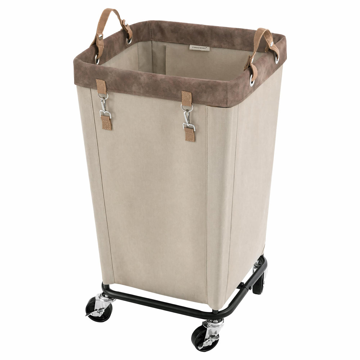 110L Laundry Basket with Wheels