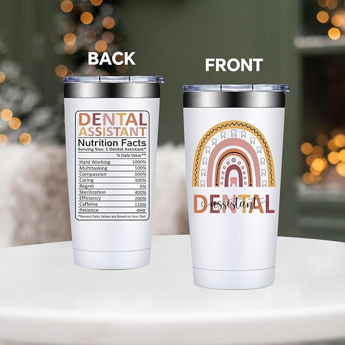 Dental Assistant Gifts for Women Men - Dental Assistant Appreciation Gifts - Gift Ideas for Dentals Assistants Week - 20oz Tumbler