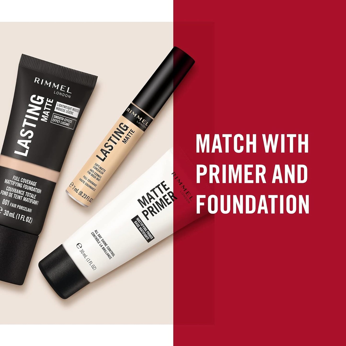 Rimmel Lasting Matte Concealer, Classic Beige, 7 ml