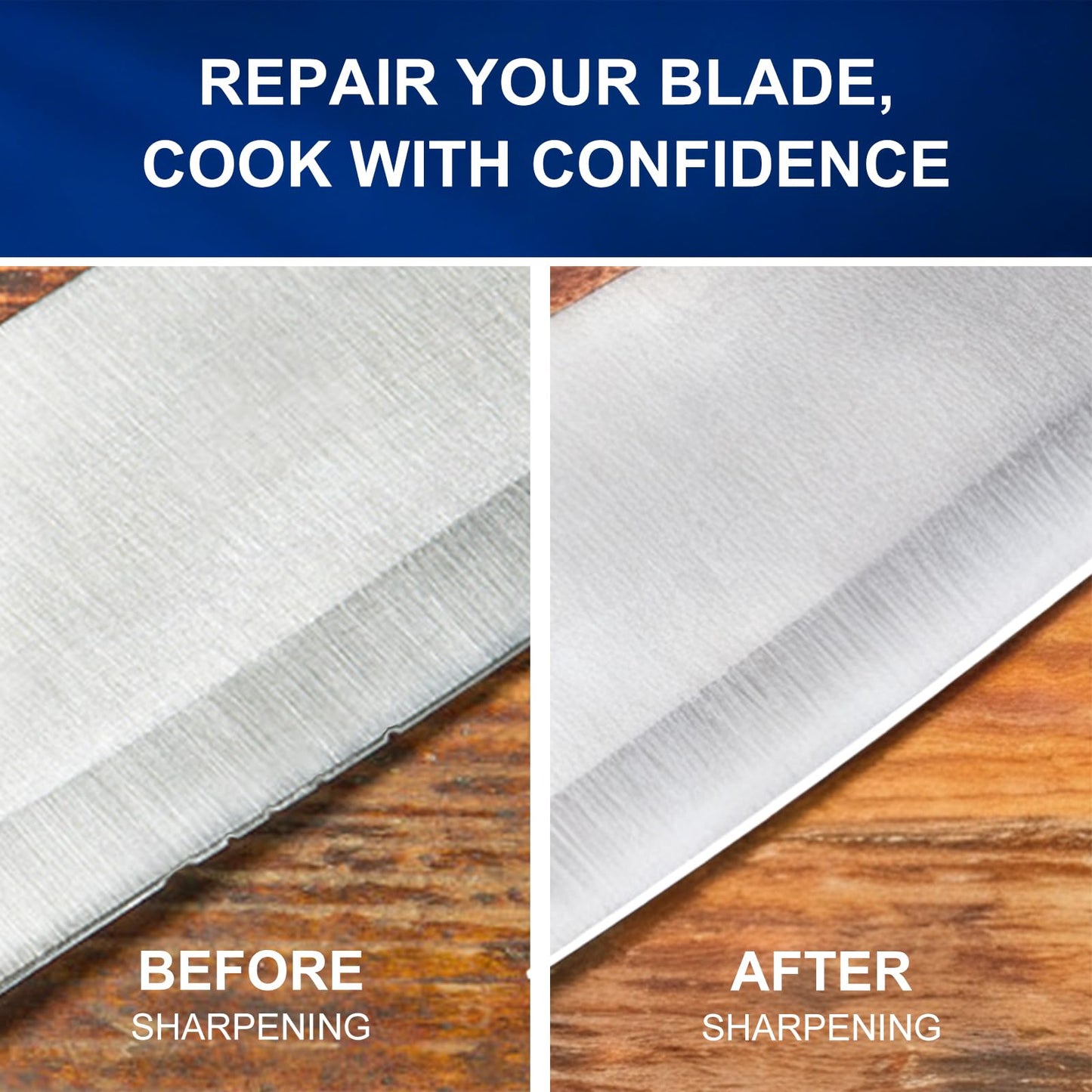 Knife Sharpener Electric, 3-Stage Professional Kitchen Sharpener with 100% Diamond Abrasive, 15° Precision Angle, Magnetic Dust Box, Fast Sharpening & Repair for Chef Knife, Paring Knife