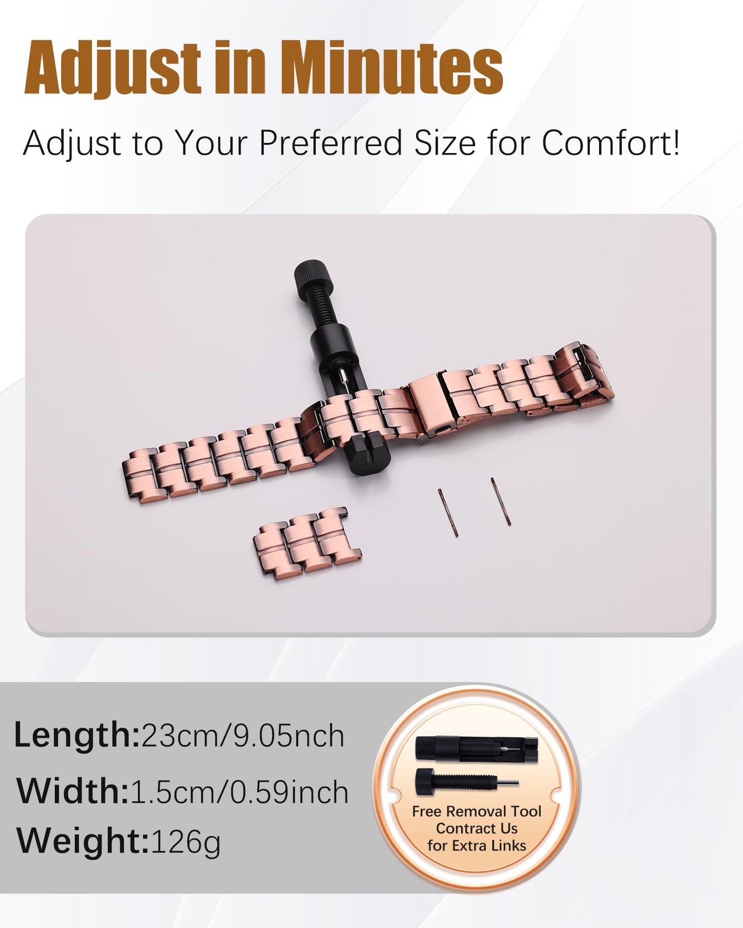 Jeracol Ultra Magnetic Copper Bracelet & Ring for Men, 99.9% Pure Copper Bracelet, Premium Fold-Over Clasp and Adjustable Length Sizing Tool & Jewelry Gift Box