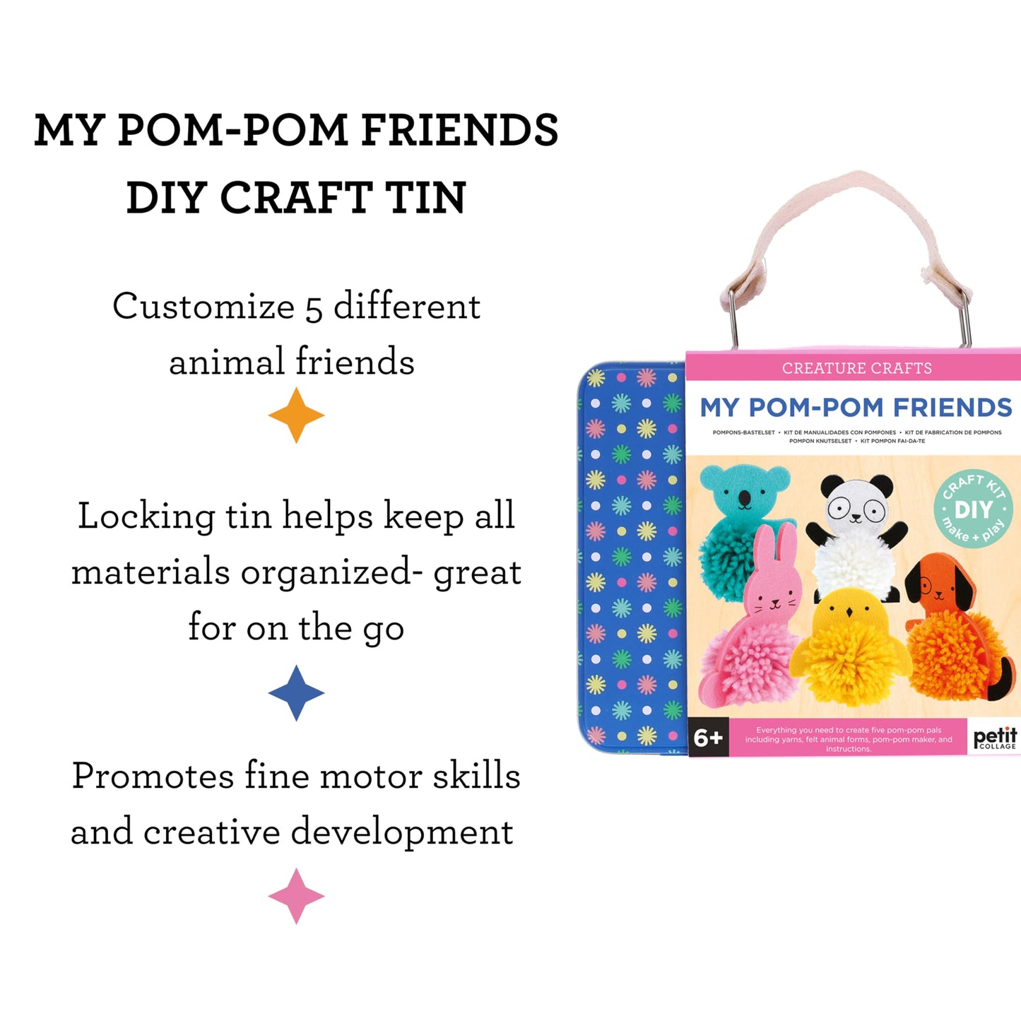 Petit Collage Creature Crafts: My Pom Pom Friends