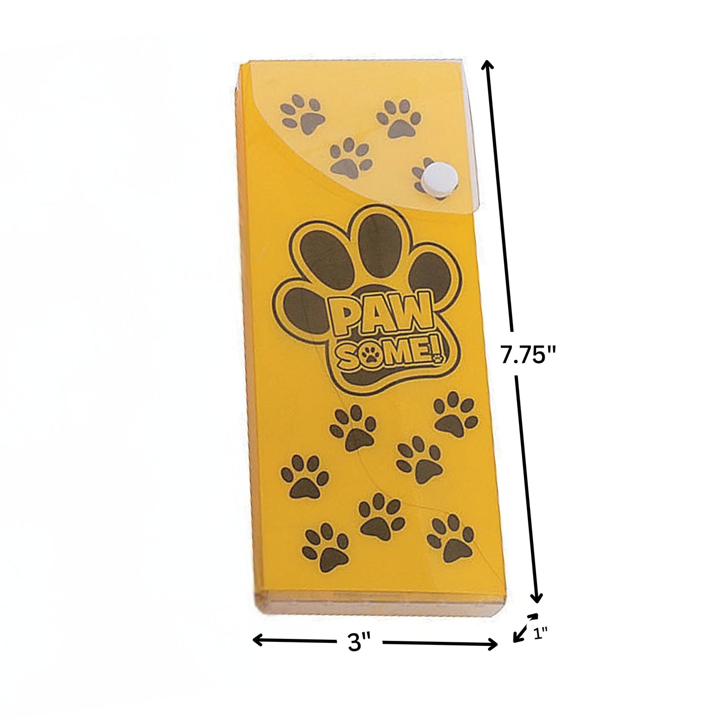 Fun Express Paw Print Plastic Pencil Boxes - 12 Pieces - Educational And Learning Activities For Kids