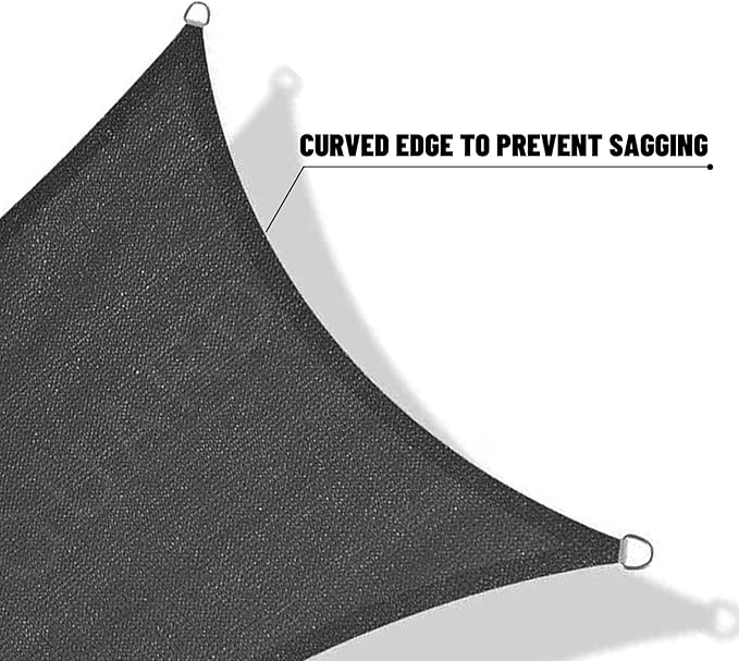 SUNNY GUARD Custom Size 15'x15'x21.2'Dark Grey Sun Shade Sail Right Triangle UV Block Shade for Backyard Yard Patio Deck Garden(Customized)
