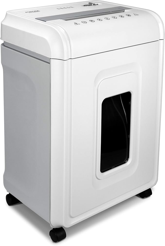 Aurora Heavy Duty High Security 16-Sheet Micro-Cut Shredder/Anti-Jam/60 Min Run Time/ 7-Gallon Pullout Basket and Casters, AU1680MA