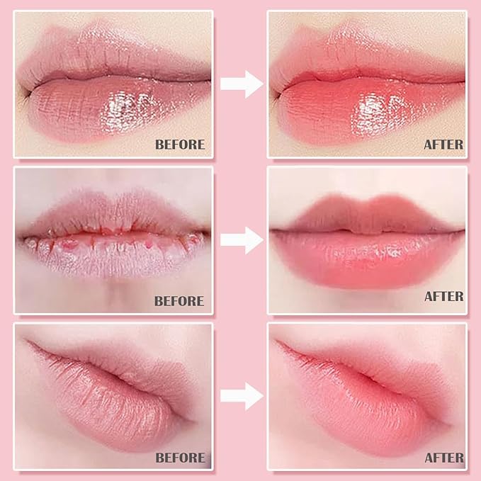 3 PCS Bee Lip Balm Honey Pot,Strawberry, Watermelon, Honey Flavors,Hydrating Lip Masks Overnight Reduces Lip Lines,Lip Prevention Dry &Cracked, Lip Balm Bulk, Christmas Gifts