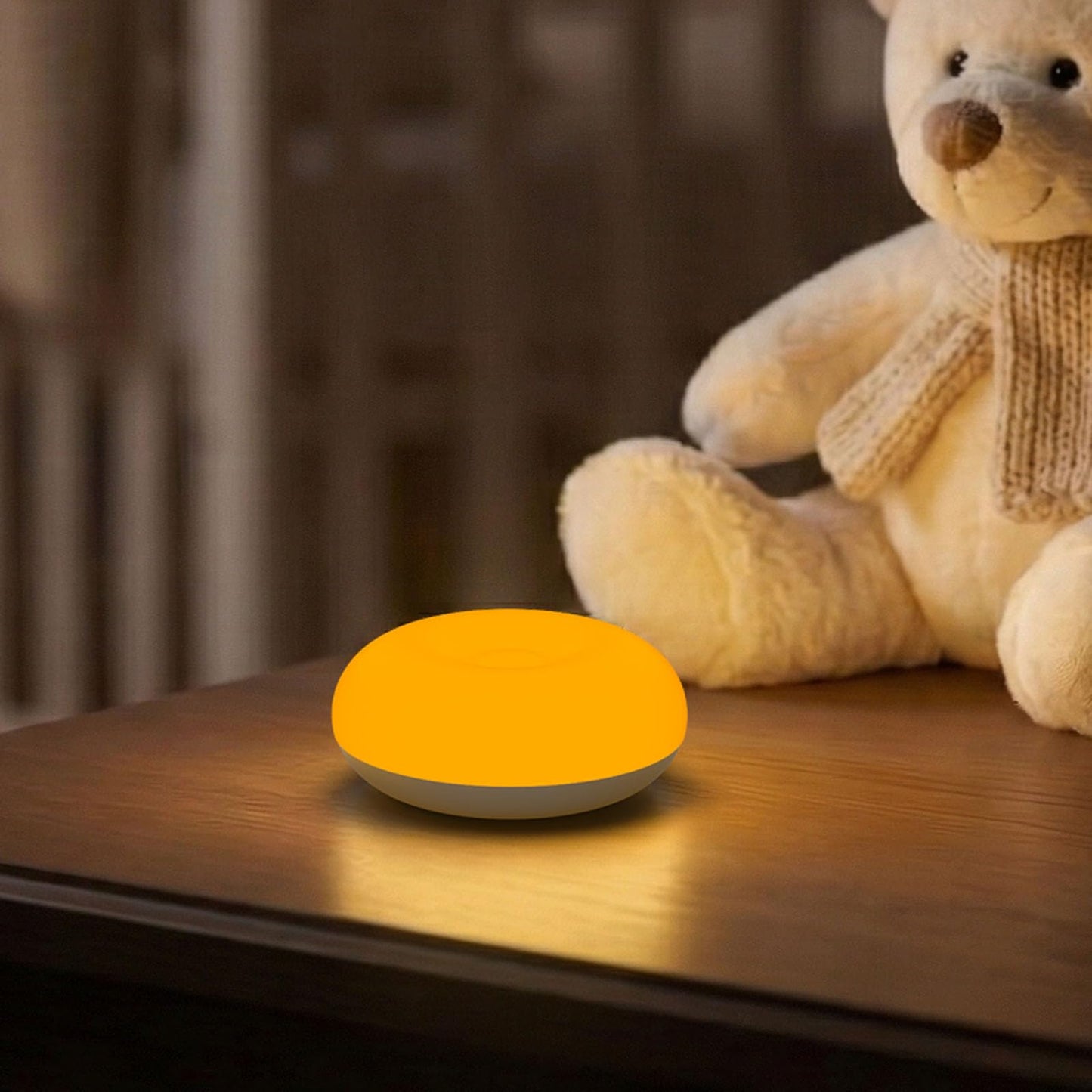 Baby Night Light 1800K No Blue Light, Nursery Night Egg Light for Breastfeeding,Amber BPA-Free Silicone Lamp with Child Lock, Dimmable Touch & Flip Control, Rechargeable Bedside Light for Kids Toddler