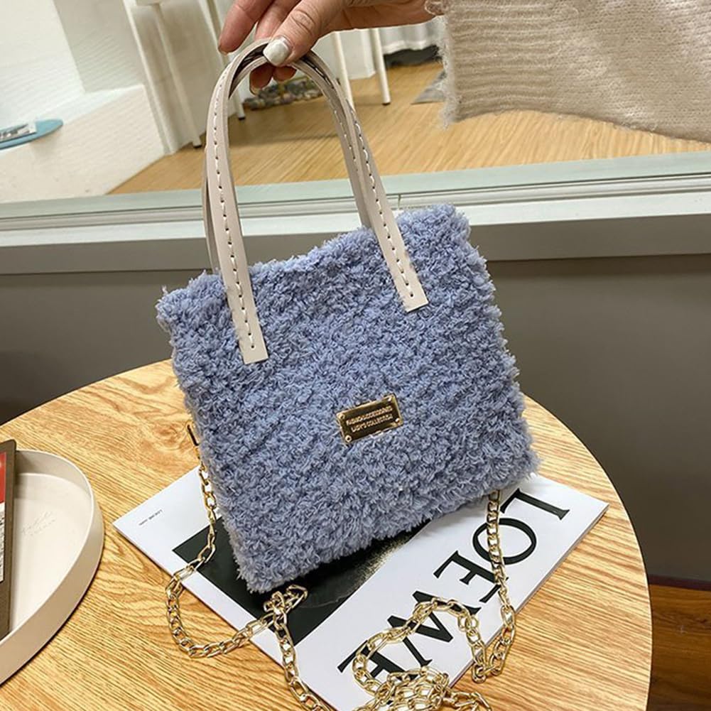 WADORN DIY Knitting Crochet Bag Making Kit, Handmade Woven Tote Bag Making Materials Set Women Shoulder Bag Making Accessories Hand Crafting Yarn Weaving Kit Birthday Christmas Gift, Blue