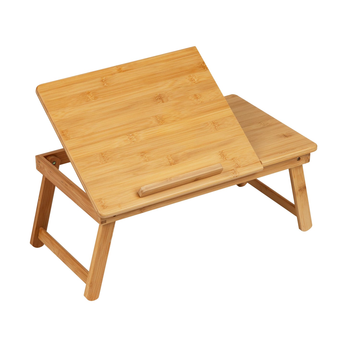 Mind Reader Lap Desk, Laptop Stand with Folding Legs for Bed Dorm Room and Home Office, Rayon From Bamboo, Brown