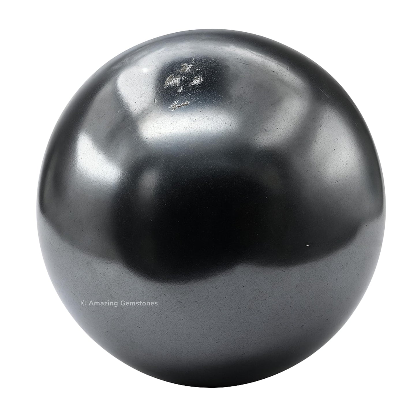 Amazing Gemstone Hematite Crystal Ball with Stand - 2 Inches Crystal Sphere Meditation Balls for Witchcraft and Decorative Balls