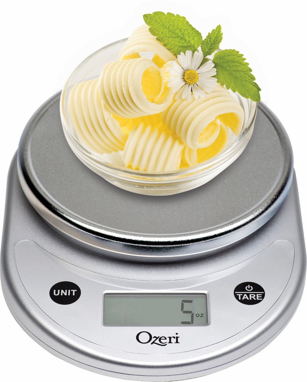 Ozeri® Pronto® Digital Multifunction Kitchen and Food Scale with Variable Graduation Technology®, All Silver