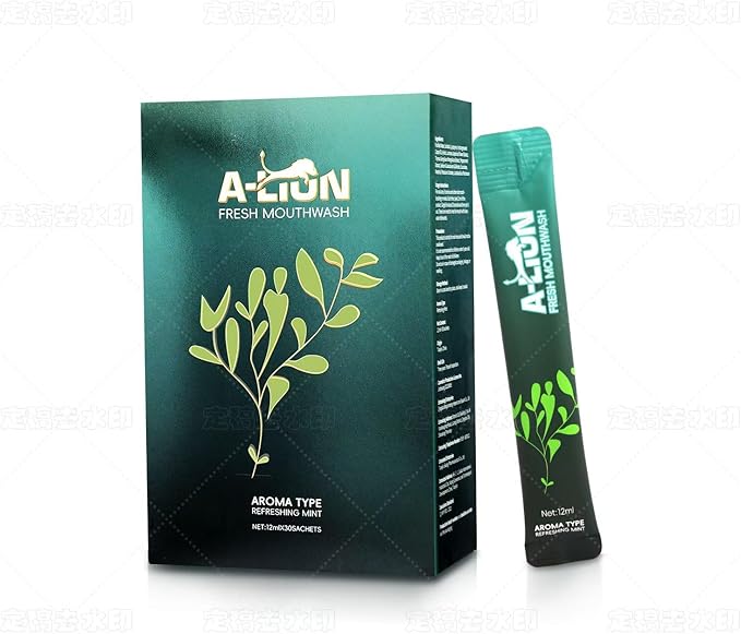 A-LTON Fresh Mouthwash Travel Packets, 30 Single-Use Pouches, Mint Flavor, Alcohol-Free, 24-Hour Fresh Breath (1)