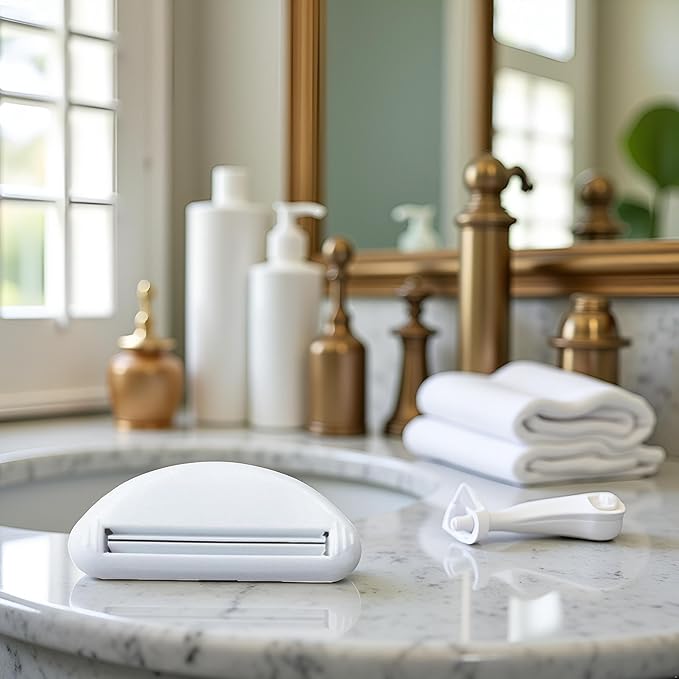 Toothpaste Tube Squeezer,Plastic Toothpaste Tube Squeezer Dispenser,Toothpaste Clips for Saving Toothpaste,Simple and Practical,Mobility and Daily Living Aids (White)
