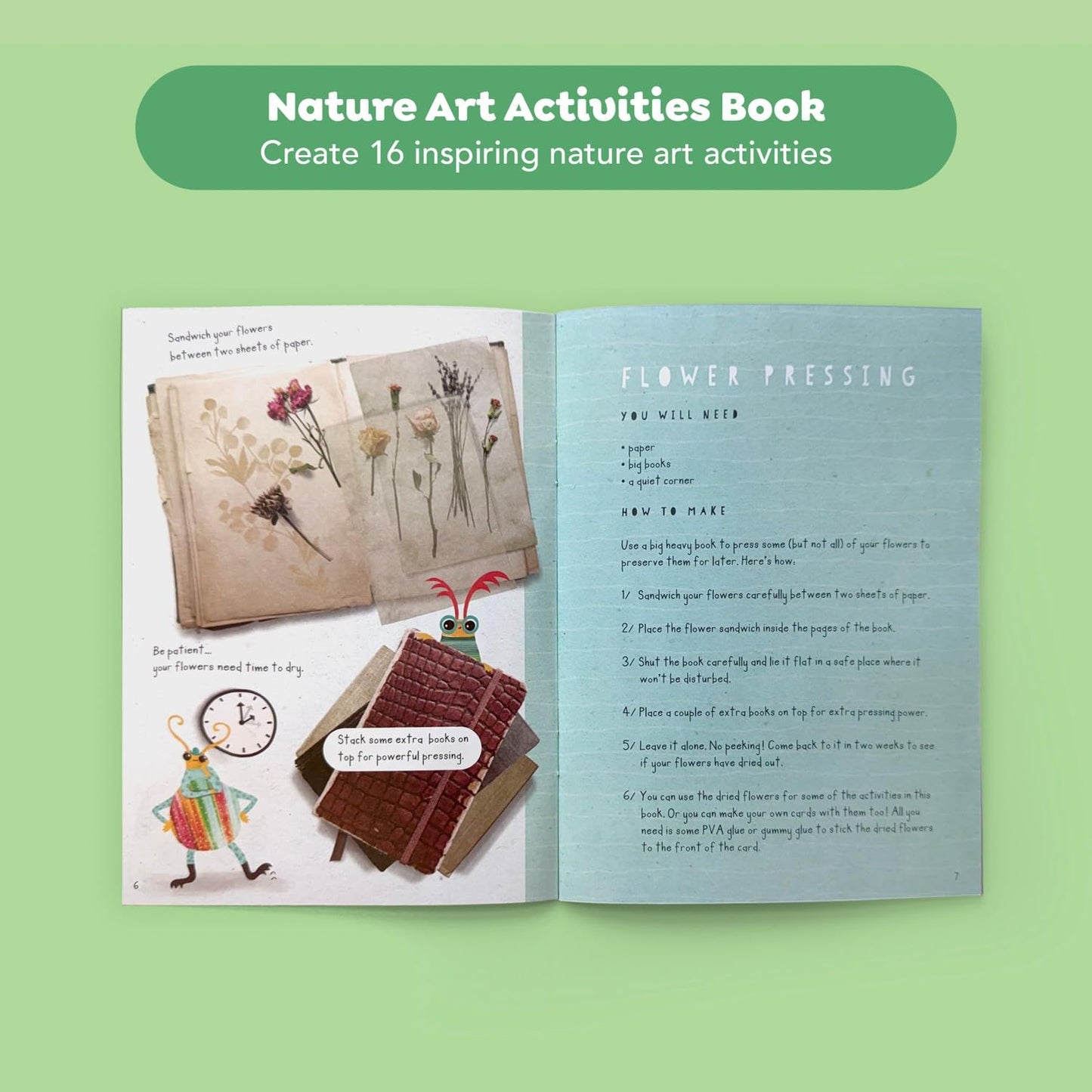 Tiger Tribe Nature Art Set for Kids: Creative Activity Set Turning Natural Treasures into Art; Supplies Included for Art Projects; Ages 3 and Up