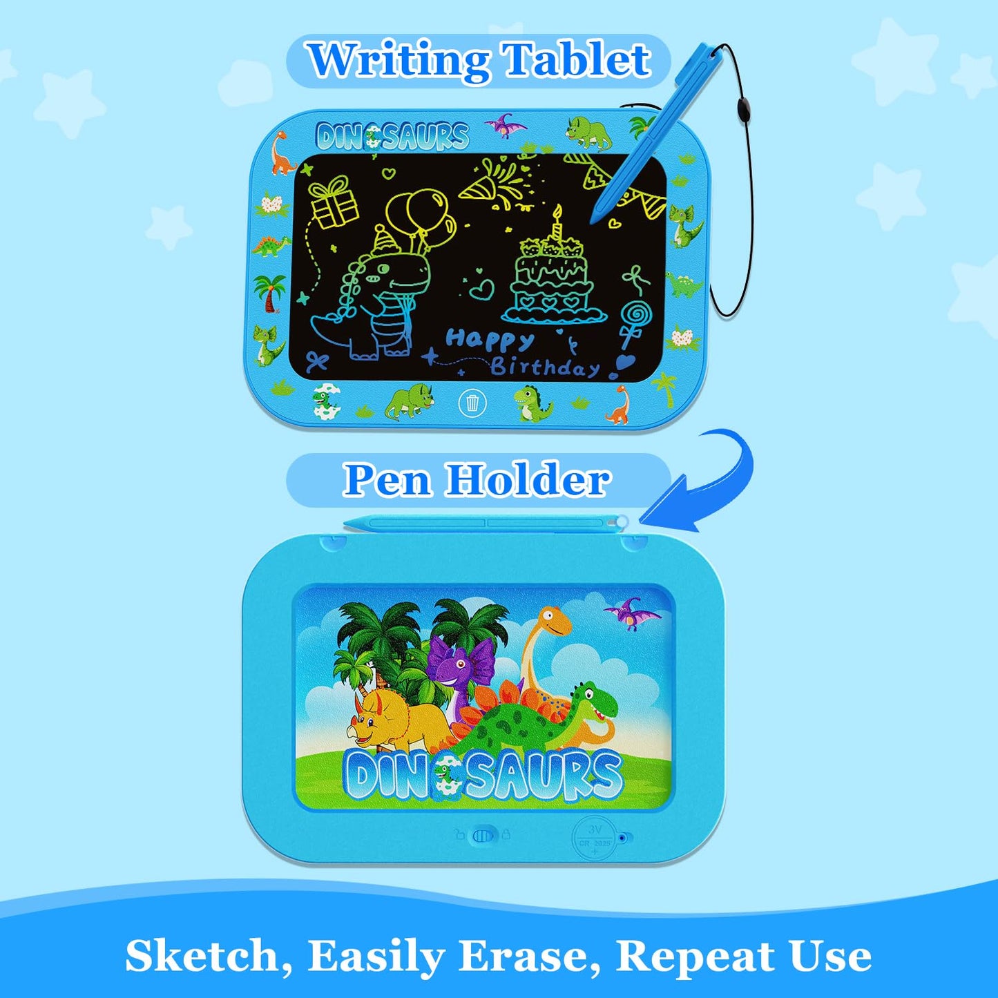 LCD Writing Tablet for Girls Boys Kids,10 Inch Colorful Toddler Doodle Board Drawing Tablet Toy