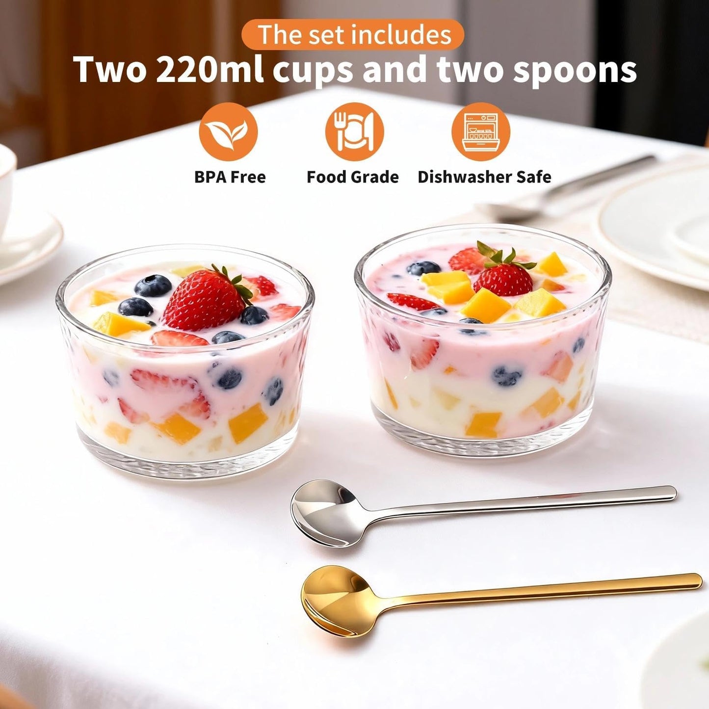 Yogurt Maker with Timer and Temperature Control, Fully Automatic for Home Use. Perfect for Making Greek Yogurt and Probiotic Yogurt, Equipped with an Automatic Shut-off Function
