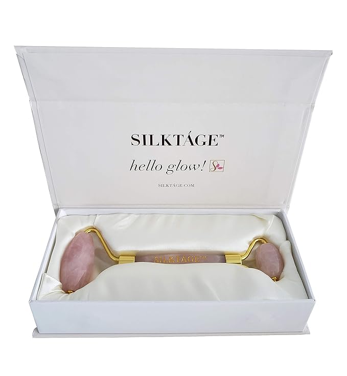 SILKTÁGE ROSE QUARTZ FACIAL ROLLER