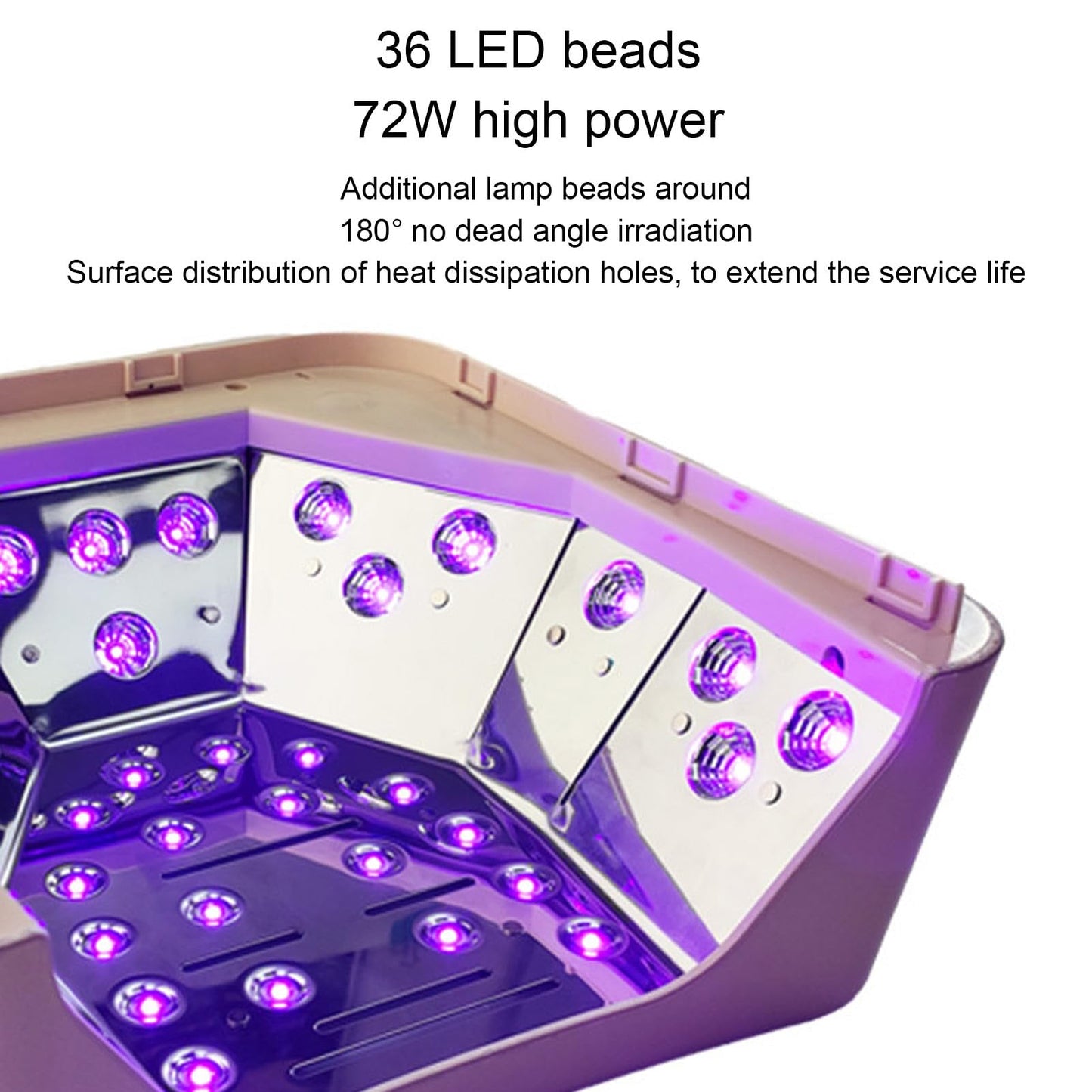 U V LED Nail Lamp Gel Light with 4 Timers Nail Dryer for Gel Polish Nail Light 36Pcs Lamp Beads and Automatic Sensorg for Salon and Home