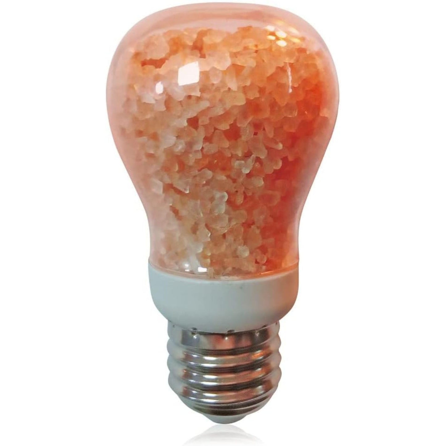 Himalayan Glow Natural Pink Salt LED Light Bulb, Warm Amber Glow - 60 Watt Equivalent light Bulb, Dimmable, E26 Edison light bulb for Homes, Decor, Offices
