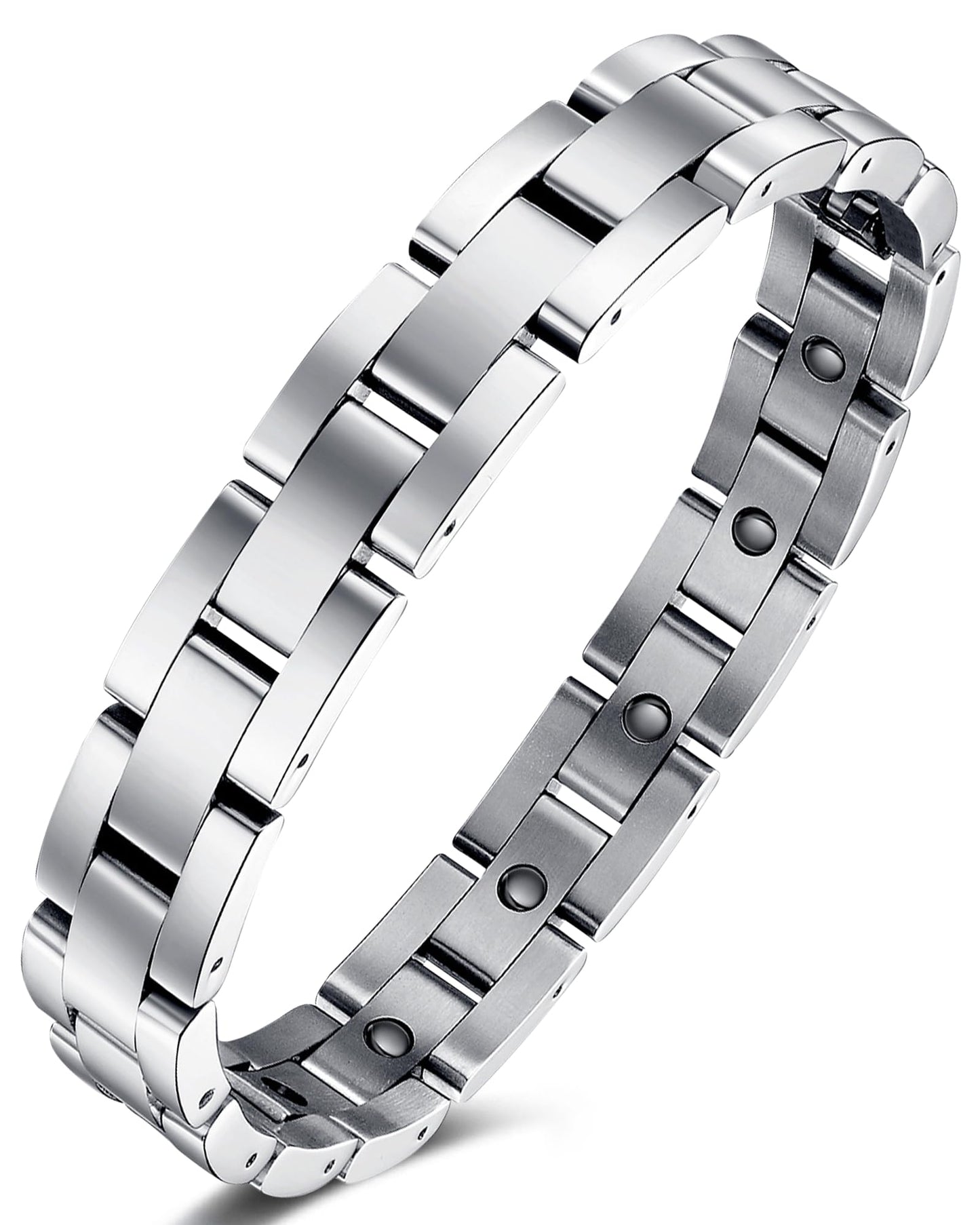 Jecanori Ultra Strength Magnetic Bracelets for Men - Men's Hematite Bracelet, Ideal Gift