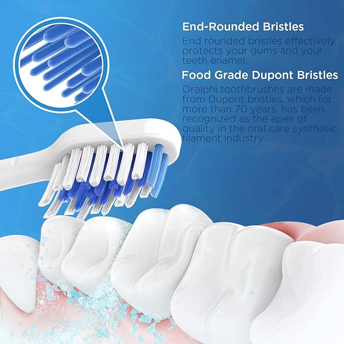 Toothbrush Replacement Heads for Waterpik Complete Care 5.0/9.0 (CC-01/WP-861), STRB-4WW, (4-Pack, White)