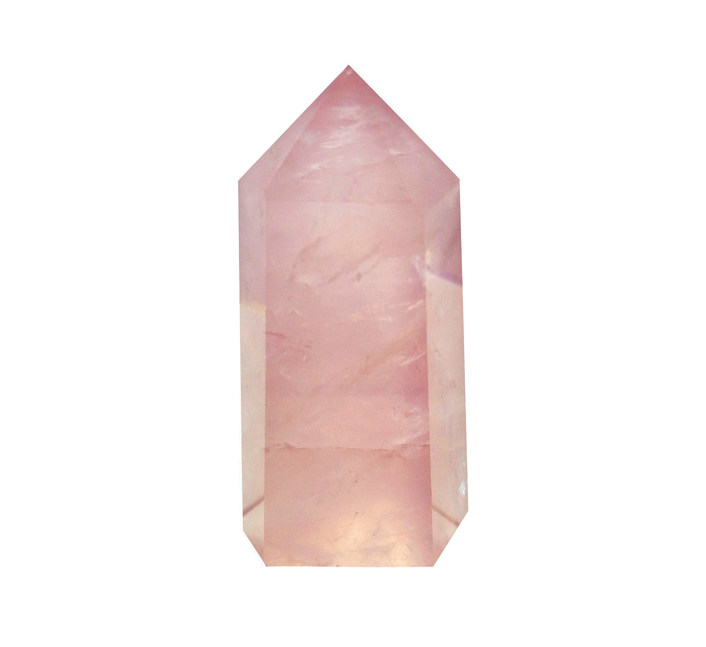 Mina Heal Healing Crystal Wands Point Faceted Prism Bars for Reiki Chakra Meditation Therapy Deco, Crystals for Beginners, Ornaments for Home (Rose Quartz)