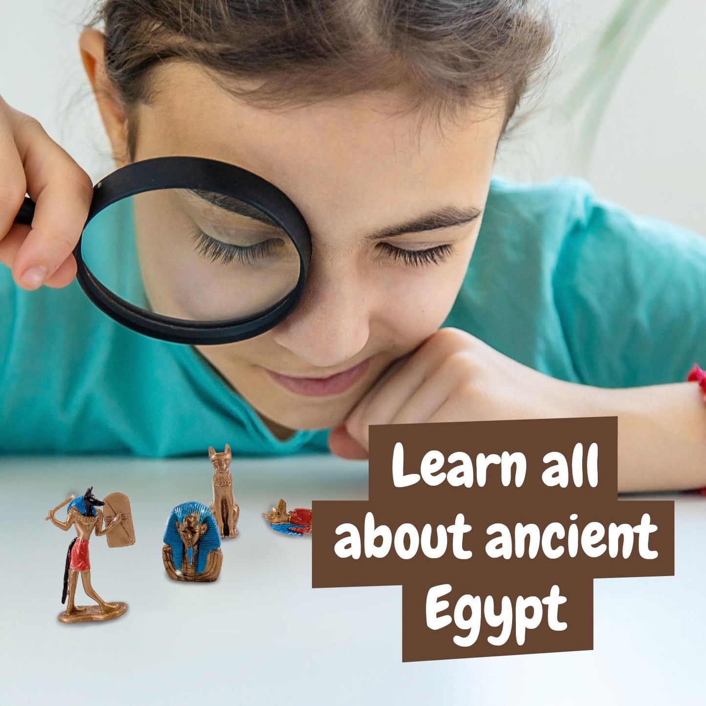 Science4you Egyptian Dig Kit for Kids – Learn About Ancient Egypt with This Dig Kit, Do a Historical Excavation & Discover All 5 Egyptian Statues, an Archeology Gift for Girls & Boys Age 8 9 10 11+