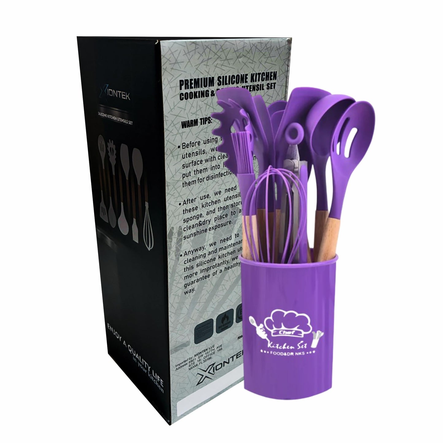 Silicone Kitchen Cooking Utensils Set, 12Pcs, Creative Baking Silicone Shovel Piece Non-Stick Frying Cooking