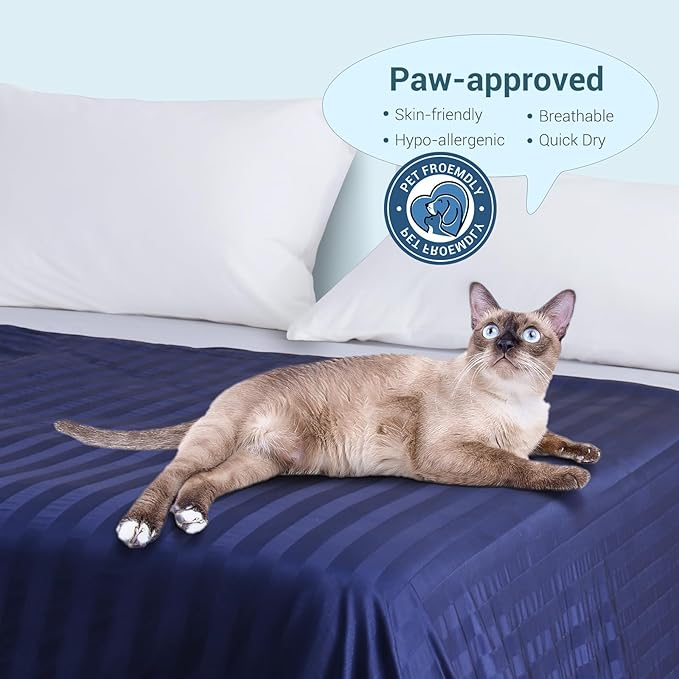 Elegear Revolutionary Cooling Blanket King, Absorbs Heat to Keep Body Cool for Night Sweats, Double Sided Arc-Chill3.0 Cool Fiber Q-Max>0.5, Lightweight Summer Cold Blankets Sleeping 90" x 108"